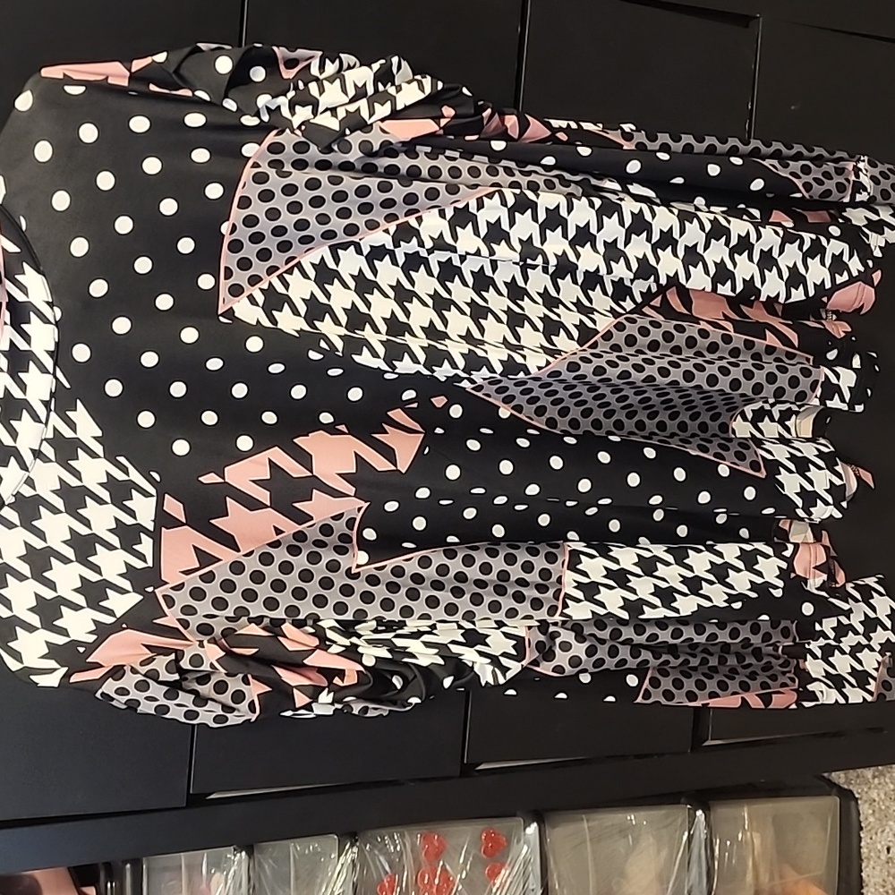 Ashley Stewart Black and White Polka Dot Top - Picture 2 of 4